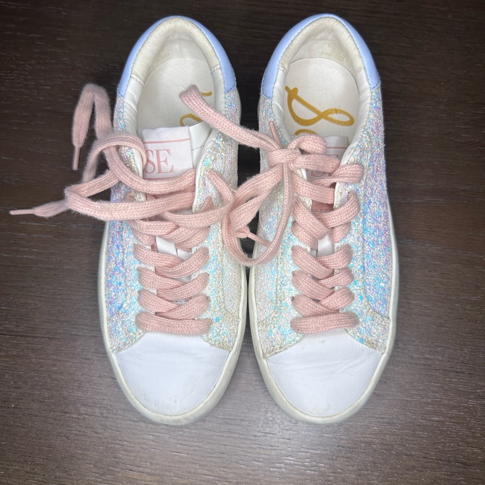 Sam Edelman Girls Glitter Sneakers - kids 13
